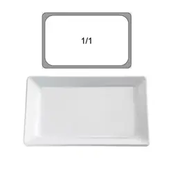 Podnos Melamín GN 1/1 biely 53 x 32,5